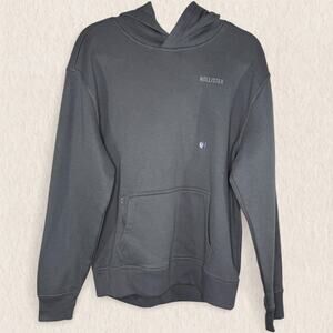 NWT Hollister Relaxed Fit Gray Hoodie - Men's Small - Casual Preppy Streetwear